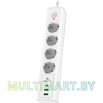 Сетевой фильтр Cablexpert EXN-4-CU2-W-2